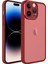 Apple iPhone 14 Pro Max Kılıf Kamera Korumalı Transparan Post Kapak-Kırmızı 1