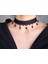 Dantel Gotik Siyah Doğaltaşlı Tasma Choker Kolye 5