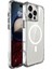 Apple iPhone 16 Pro Max Kılıf Magsafe Şarj Özellikli Airbagli Şeffaf Tqr Incek Kapak-Şeffaf 2