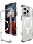 Apple iPhone 16 Pro Max Kılıf Magsafe Şarj Özellikli Airbagli Şeffaf Tqr Incek Kapak-Şeffaf 3
