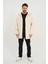 Alexandergardı Kapüşonlu Keten Görünümlü Ince Oversize Ceket (UNX-0074) 1
