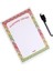 Yaz-Sil Planlayıcı Zikzak Desenli Alışveriş Listem Buzdolabı Notluk.notluk.magnetli Planlayıcı 21X15 4