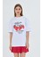White Fox Life Is Sweat Baskılı Bisiklet Yaka T-Shirt Kadın 4