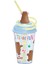 We Bare Bears Lisanslı Döndürülen Pipetli Plastik Bardak 1