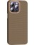 Apple iPhone 14 Pro Max Kılıf Magsafe Şarj Özellikli Karbon Fiber Görünümlü Tqr Gros Kapak - Gold-Siyah 5