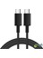 USB Type-C - USB Type-C Kablo, Veri Kablosu, Şarj Kablosu, 1 M, 3 A, Siyah A-Kalite 1