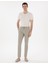 Erkek Haki Slim Fit Gofre Yazlık Kanvas Pantolon 50305235-VR027 3