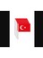 10 Adet Sopalı Kağıt Türk Bayrağı 1