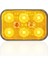 12V YAN SİNYAL LAMBASI 6-LEDLİ YAPIŞKANLI 3M BANTLI SU GEÇİRMEZ SARI (60*40 MM) 2
