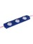12V Parmak Lamba Mercekli 3-Ledli (Mavi) (15*67) 1