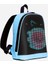 Mini Smart Bag Mavi LED Ekranlı Sırt Çantası, Motorcu Çantası 2