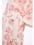 Pembe Çiçek Desenli Uzun Kimono 5043 3