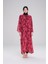 Desenli Bordo Uzun Pareo 4092 3