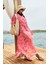 Desenli Pembe Uzun Pareo 4098 1