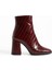 Kadın Hakiki Deri Bot Bordo Kroko 2