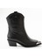 Kadın Hakiki Deri Bot Siyah 4