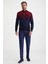 Extrafine Merino Desen Lupetto Yaka Lacivert Triko 2