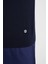 Extrafine Merino Desen Lupetto Yaka Lacivert Triko 5