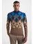 Extrafine Merino Desenli Lupetto Yaka Tütün Rengi Triko 3