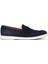 Süet Deri Lacivert Loafer 1