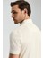 Merserize Pamuk Krem Rengi Polo Yaka T-Shirt 3