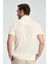 Merserize Pamuk Krem Rengi Polo Yaka T-Shirt 5