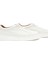 El Yapımı Beyaz Deri Sneaker 4