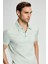 Merserize Pamuk Açık Yeşil Polo Yaka T-Shirt 5