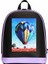 Mini Smart Bag Mor LED Ekranlı Sırt Çantası, Motorcu Çantası 1
