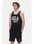 Pebble Açık Turuncu Sıfır Kol Oversize Baskılı Oversize Erkek Tshirt 1