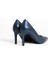 Kadın Hakiki Deri Stiletto Lacivert 3