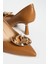Kadın Deri Stiletto Taba 2