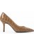 Kadın Deri Stiletto Taba 2