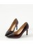 Kadın Deri Stiletto Bordo Yakma 3