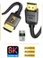 8k Displayport Dp Kablo Örgülü 1.5 Metre 1.4 Versiyon Dp Kablo Gaming Sinema Yüksek Kalite Dp Kablo 1