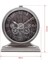 Premium Serisi Antik Eskitme Kadranlı Döner Çarklı 32X28 cm Ev ve Ofis Masa ve Duvar Saati Rakamlı Gri 5