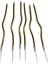 Eğik Pasta Mumu Altın Renkli 6 Lı 14 cm 1