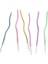 Eğik Pasta Mumu Karışık Pastel Renkli 6 Lı 14 cm 1
