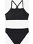 Siyah Genç Kız Black Aida Halter Yaka Bikini Takımı 1