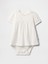 Bebek Kırık Beyaz Baby Puff-Sleeve Shirt Bodysuit 1