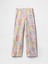Kız Çocuk Çok Renkli Relaxed Wide Leg Fransız Havlu Kumaşı Eşofman Altı 5