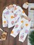 Babybiscoi Tavşan Desenli Gömlekli Unisex Pijama Takımı 1