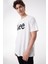 Erkek Regular Fit Grafik Baskılı Beyaz Tişört ML65QAI12 1