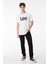 Erkek Regular Fit Grafik Baskılı Beyaz Tişört ML65QAI12 2