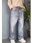 Ip Kemerli Rahat Kesim Baggy Kot Pantolon 1