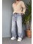 Ip Kemerli Rahat Kesim Baggy Kot Pantolon 2