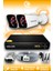 2 Kameralı Kare 2 Dış Kamera Set Hdd'siz Full Hd Gece Görüşlü Güvenlik Kamerası Sistemi 1