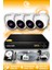 4 Kameralı Dome 4 Iç Kamera Set 500 GB HDD Full Hd Gece Görüşlü Güvenlik Kamerası Sistemi 1