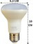 (10 adet) Şavk 8W (54W) Sarı Işık (3000K) E27 DUYLU (Kalın Duy) LED R63 Ampul 3