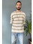Oversize Bisiklet Yaka Örgü Salaş Tişört 4
